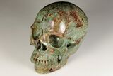 Realistic, Polished Autumn Jasper Skull #199604-2